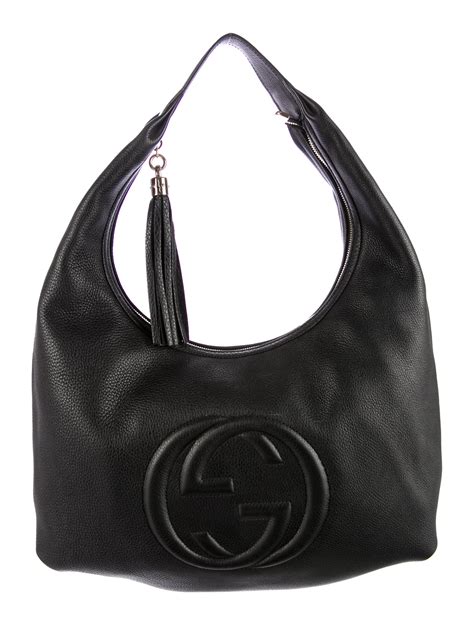 gucci hobo bag black|authentic gucci hobo bag.